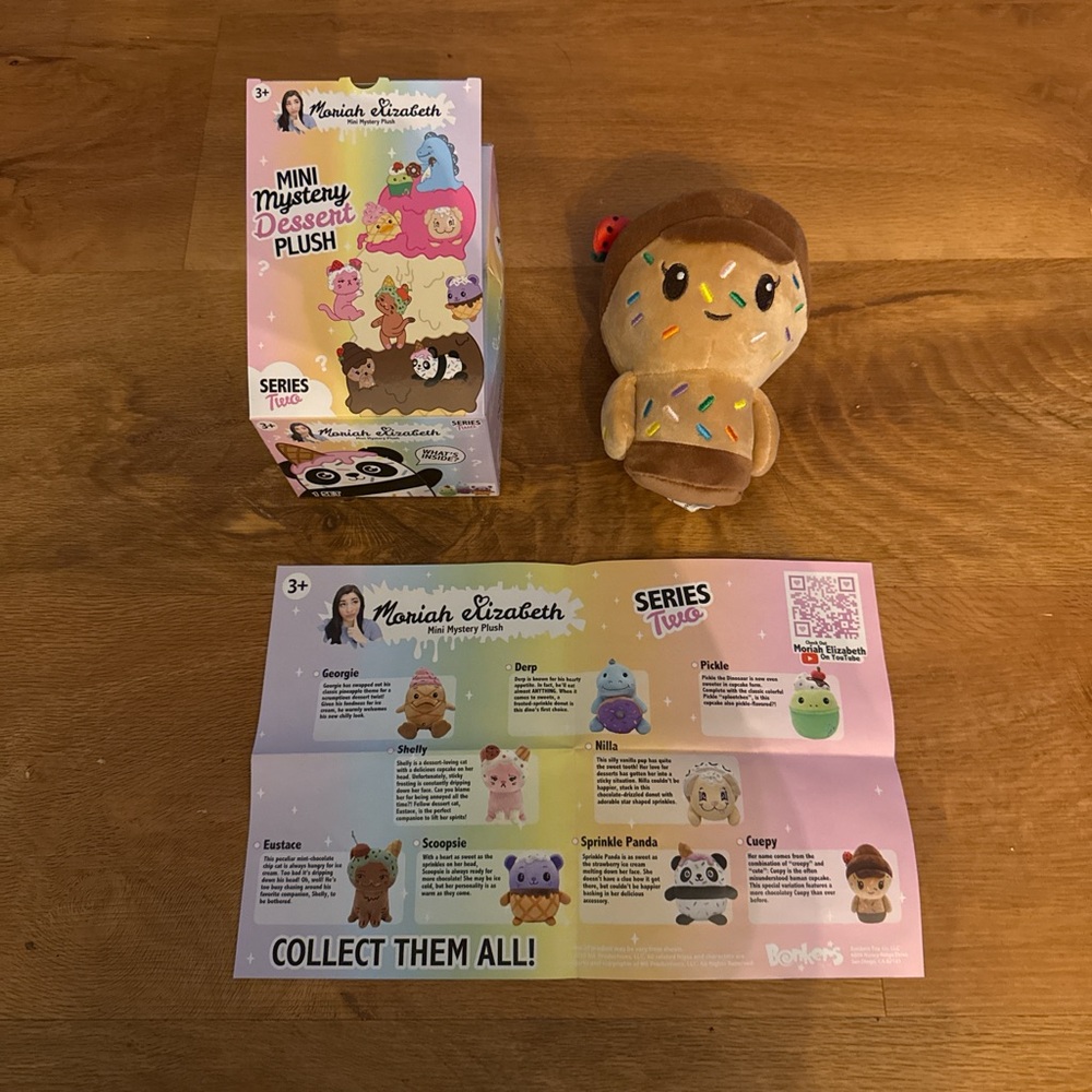 Moriah Elizabeth Series 2 Mini Mystery Dessert Plush Cuepy Human New Open Box